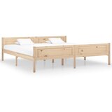 vidaXL Posteljni okvir iz trdne borovine 200x200 cm, (20647162) Cene