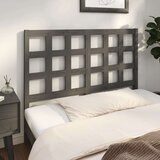  Uzglavlje za krevet sivo 125 5 x 4 x 100 cm od masivne borovine | shoptok.hr