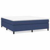 The Living Store Posteljni okvir moder 160x200 cm blago - Posteljni Okvir, (21531289) | Shoptok.si