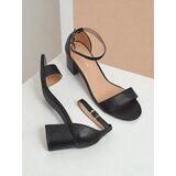 Resti Kallistia women's heeled sandals made of ecological leather, black 6 cm | shoptok.hr