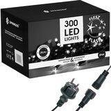 springos 24 metrske božične lučke v hladni beli barvi, modra bliskavica, 300 LED lučk, IP44 božična osvetlitev, (21638506) Cene
