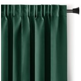 Restilo zasłona BLACKOUT kolor butelkowa zieleń szarfa upinająca styl klasyczny taśma materiał blackout 140x300 | shoptok.hr