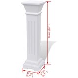 vidaXL Klasičen kvadratni steber za rastline MDF | Shoptok.si