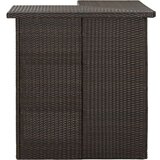 Poli kutni barski stol smeđi 100 x 50 x 105 cm od poliratana | shoptok.hr