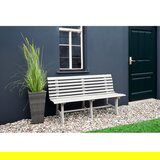Garden Pleasure Siva lesena vrtna klop Mandalay - | Shoptok.si