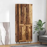 vidaXL Visok predalnik Star les 69,5 x 34 x 180 cm Konstruiran les | Shoptok.si