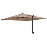  Vrtni suncobran S LED lampica Sivo-smeđa 248,5 x 247,5 x 160 cm | shoptok.hr