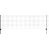 Euro Ograda s 5 U Postova Siva 0.8x10 m Čelik | shoptok.hr