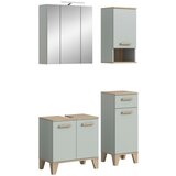 MID.YOU Kopalnica Star, Barva Hrasta, Svetlo Zelena, 4-Delna | Shoptok.si