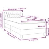 Box spring postelja z vzmetnico temno modra 80x210 cm žamet, (21792809) | Shoptok.si