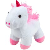 Plišana igračka jednorog u torbi 25cm - bijelo/rozi | shoptok.hr