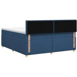  Boxspring krevet s madracem Plava 200 x 200 cm Tkanina - Plava 200 x 200 cm Dizajn linija | shoptok.hr