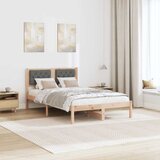  Krevetna konstrukcija s uzglavljem Tamno siva 120 x 190 cm | shoptok.hr