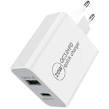 APPACS A34 USB-C PD + QC dual port punjač 18W  APPACS A34 USB-C PD + QC dual port punjač 18W Slike