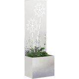  Privatnost u vrtu Cvjetni Srebrna 50 x 150 cm Nehrđajući čelik | shoptok.hr