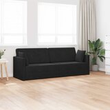  Podni kauč na razvlačenje Crna 213 x 70 x 77 cm Baršun | shoptok.hr