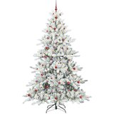 vidaXL Umetno Zložljivo Božično Drevo with LEDs z stojalom 240cm PVC | Shoptok.si
