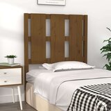 vidaXL Posteljno vzglavje medeno rjavo 80,5x4x100 cm trdna borovina | Shoptok.si