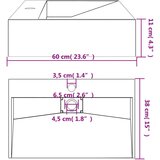  Umivaonik od lijevanih minerala/mramora 60x38x11 cm antracit | shoptok.hr