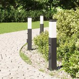  Stupić za zidne svjetiljke sa senzorom i utičnicom 3 kom 50 cm crne IP44 | shoptok.hr