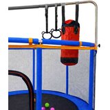  IKONKA-Trampolin za djecu s košem, visećom mrežom i boksačkom vrećom 155 cm – plavi | Eponuda.ba
