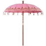  Suncobran Ostalo Ružičasta x 260 cm Pamuk i čvrsto drvo | shoptok.hr