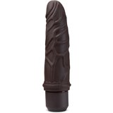 Blush Dr. Skin Silicone Dr. Robert 7 Inch Vibrating Dildo Brown Cene