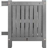  Vrtna klupa s 2 sadilice 150 cm masivno bagremovo drvo siva | Eponuda.com
