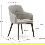 Kave Home Bež jedilni stoli v kompletu 2 ks Nelida – | Shoptok.si