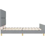 vidaXL Postelja Svetlo Siva 140x190 cm Tkanina, (22049598) | Shoptok.si