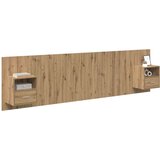  Uzglavlje s ormarićem 3 pcs Umjetnički hrast Konstruirano drvo | shoptok.hr