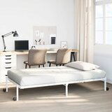 Maison Chic Posteljni okvir - Enojna postelja - Postelja za odrasle brez vzmetnice zložljiv beli 100x190 cm jeklo-J13594, (21760635) | Shoptok.si