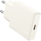 hoco. polnilec adapter N44 Biscuit PD 30W Type C za Samsung - bel | Shoptok.si