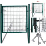  Jednokrilna ogradna vrata 100x100 cm Čelik s praškastim premazom | shoptok.hr