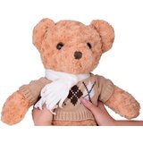  Mekani medvjed teddy u džemperu i šalu, 60 cm | shoptok.hr