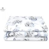 MimiNu Standard navlaka za posteljinu 2 dijela 120x90 cm, Slonići plava | Shoptok.si