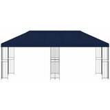Paviljon s bočnim stranama 6 x 3 m Plava Poliester i čelik 190 | shoptok.hr