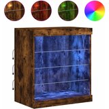  Komoda s LED svjetlima boja dimljenog hrasta 60,5x37x67 cm | Eponuda.com
