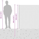  Stupovi ograde 5 kom U-kanal Zelena 160 cm Čelik | shoptok.hr