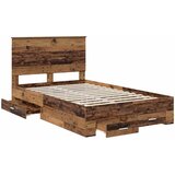  Krevetna konstrukcija Staro drvo 120 x 190 cm Konstruirano drvo | shoptok.hr