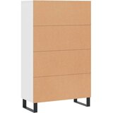  Visoka komoda bijela 69,5 x 31 x 115 cm od konstruiranog drva | shoptok.hr