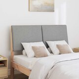 Tapecirani uzglavlje Svijetlo siva 120 cm Čvrsto borovo drvo | shoptok.hr