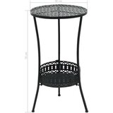Bistro stol crni 40 x 70 cm metalni | shoptok.hr