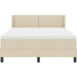  Postelja boxspring z vzmetnico z vzmetnico krema 160 x 200 cm, (5000127443) Slike