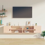 Maison Chic Stenska omarica - Zidna omarica 2 kosa 80x30x30 cm trdna borovina iu395, (22063413) | Shoptok.si