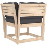  Kutna vrtna sofa s jastucima 73x73x78 cm od masivne borovine | shoptok.hr
