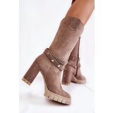 Kesi Women's High Heels Lewski Shoes 3246 Cappucino | Shoptok.si