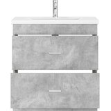  Set namještaja za kupaonicu Betonska siva 81 x 40 x 84,5 cm | shoptok.hr