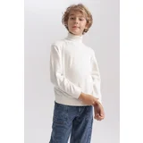 Defacto Boy's Turtleneck Knitwear Sweater