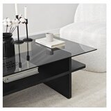 Hanah home sto za dnevnu sobu saga rectangle black fume | ePonuda.com